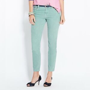 VINEYARD VINES ankle corduroy size 00 Women's Mint Green Jeans preppy classic